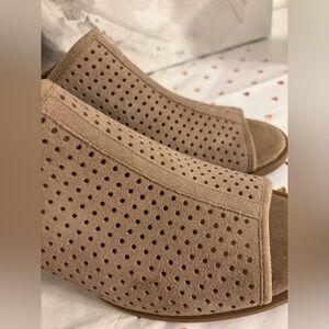Koolaburra Tan Perforated Mules